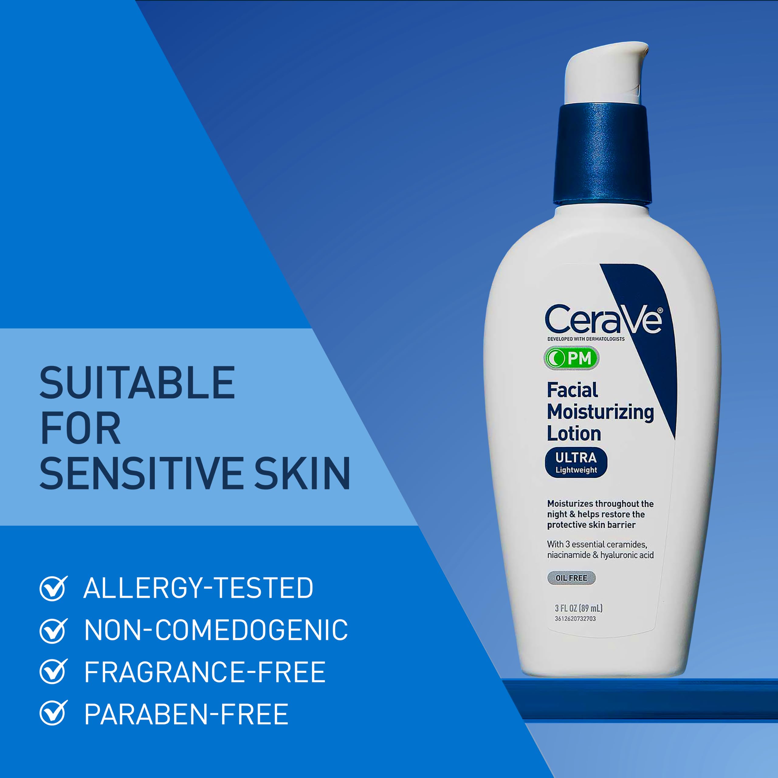 Amazon.co.jp: CeraVe Facial Moisturizing Lotion PM (3 oz) 89ml (x1