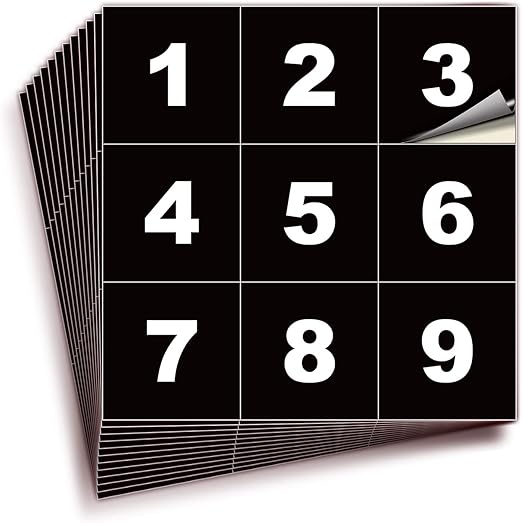 iSYFIX Black Consecutive Number Stickers – 1 to 100, 2-inch, 1 Set – Vinyl Self Adhesive Premium Decal, Ideal for Inventory, Storage, Organizing, Boxes, Bins, Toolbox, Lockers & More, Indoor/Outdoor
