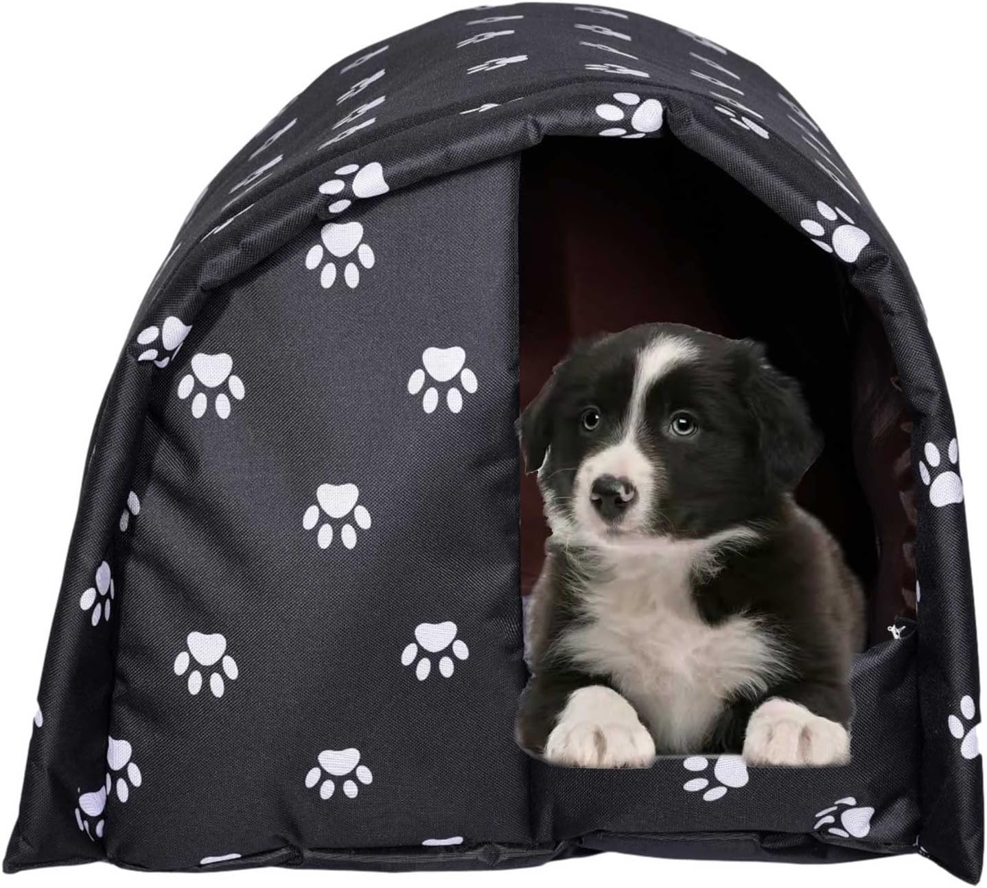 REOTEL Dog House Indoor Outdoor Foldable Weatherproof Pet Cave Cat House Winter Warm