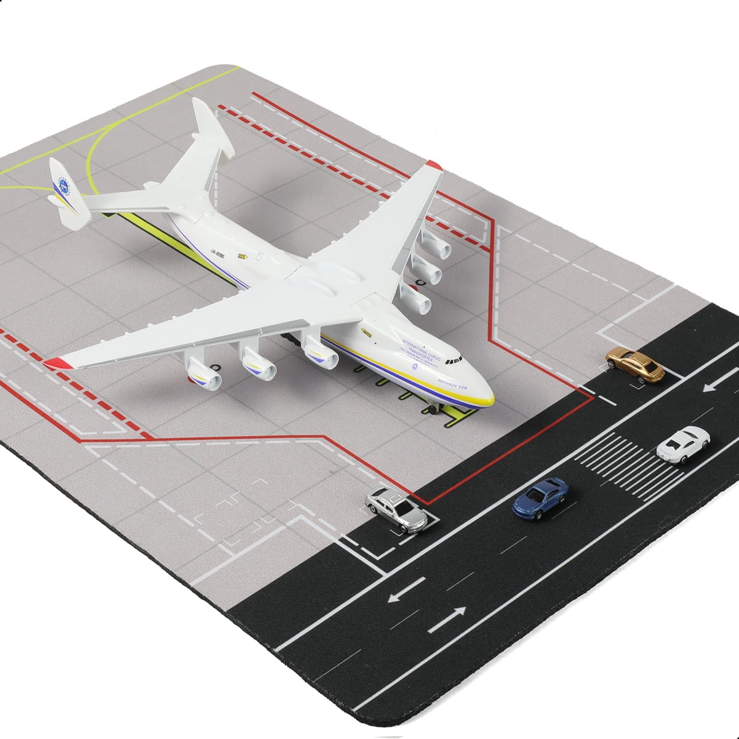 空港モデルセット Amazon.com: QIYUMOKE 1/400 AN-225 Airplane Model with Rubber