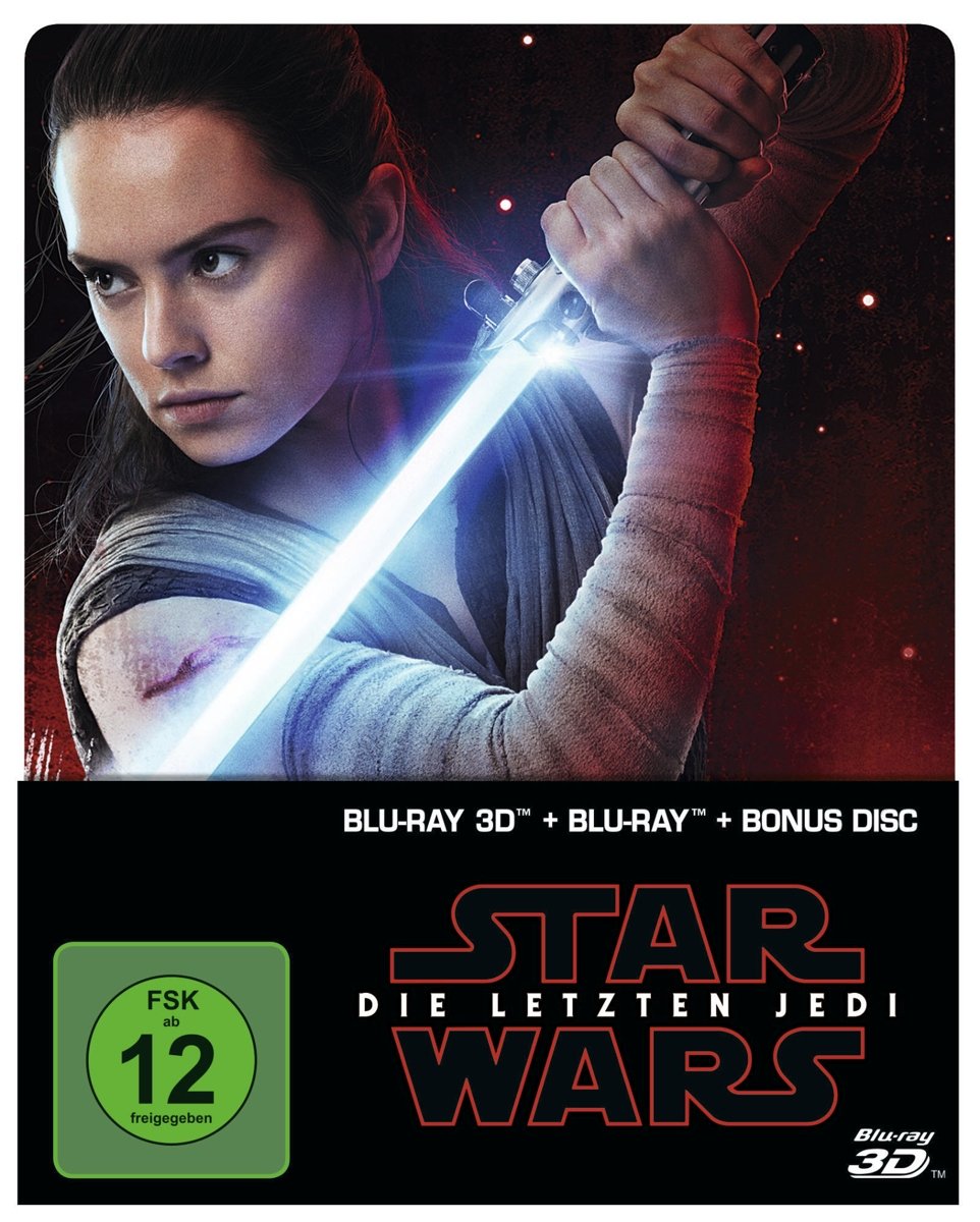 Star Wars: Episode VIII - Die letzten Jedi - Steelbook (+ Blu-ray 2D + Bonus-Blu-ray) [2017] [Region A & B & C]