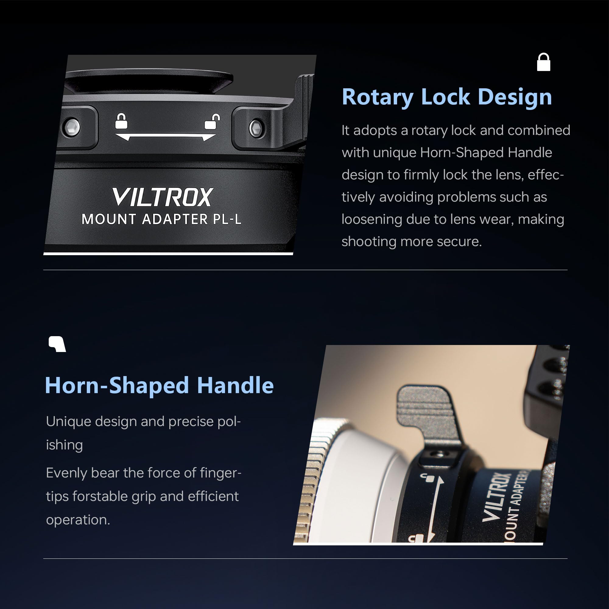 VILTROX Adapter obiektywu PL-L, pierścień konwertera obiektywu, adapter do aparatu, kompatybilny z kamerami PL do montażu obiektywu L Panasonic S1 S1R S1H S5/Leica SL SL2 CL TL/Sigma FP DSLR