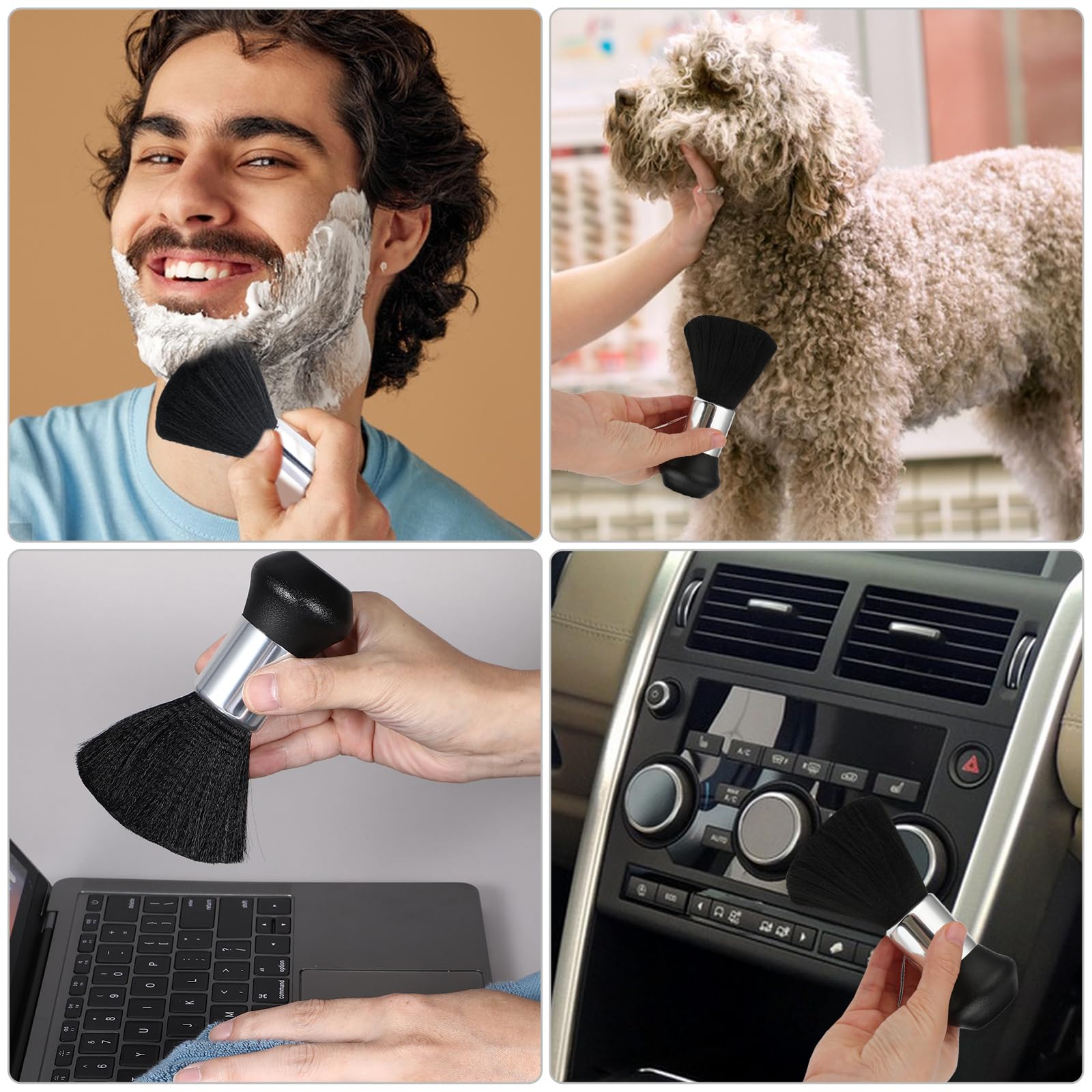 Friseur Bürste Nackenpinsel Friseur Salon Friseurbürste Friseurzubehör Nackenpinsel Mit Griff Barber Neck Duster Brush Professionelle Barber Brush Für Friseursalon Abbürsten Haaren