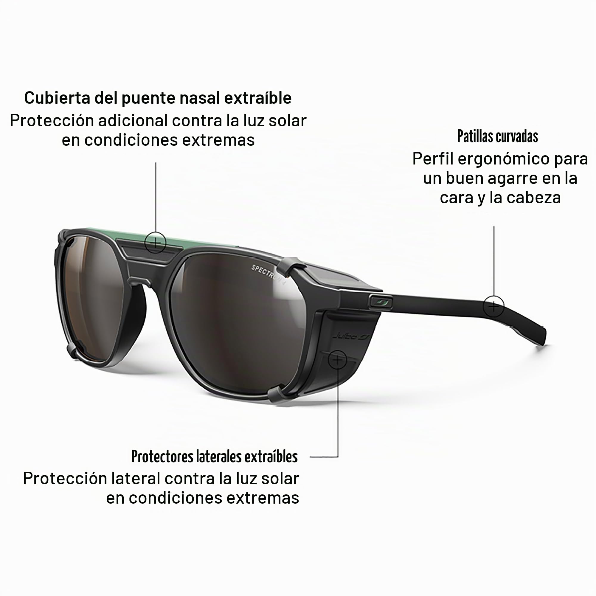 Julbo SLACK COVER Gafas de sol Alpinismo, senderismo, trekking Adultos mixtos