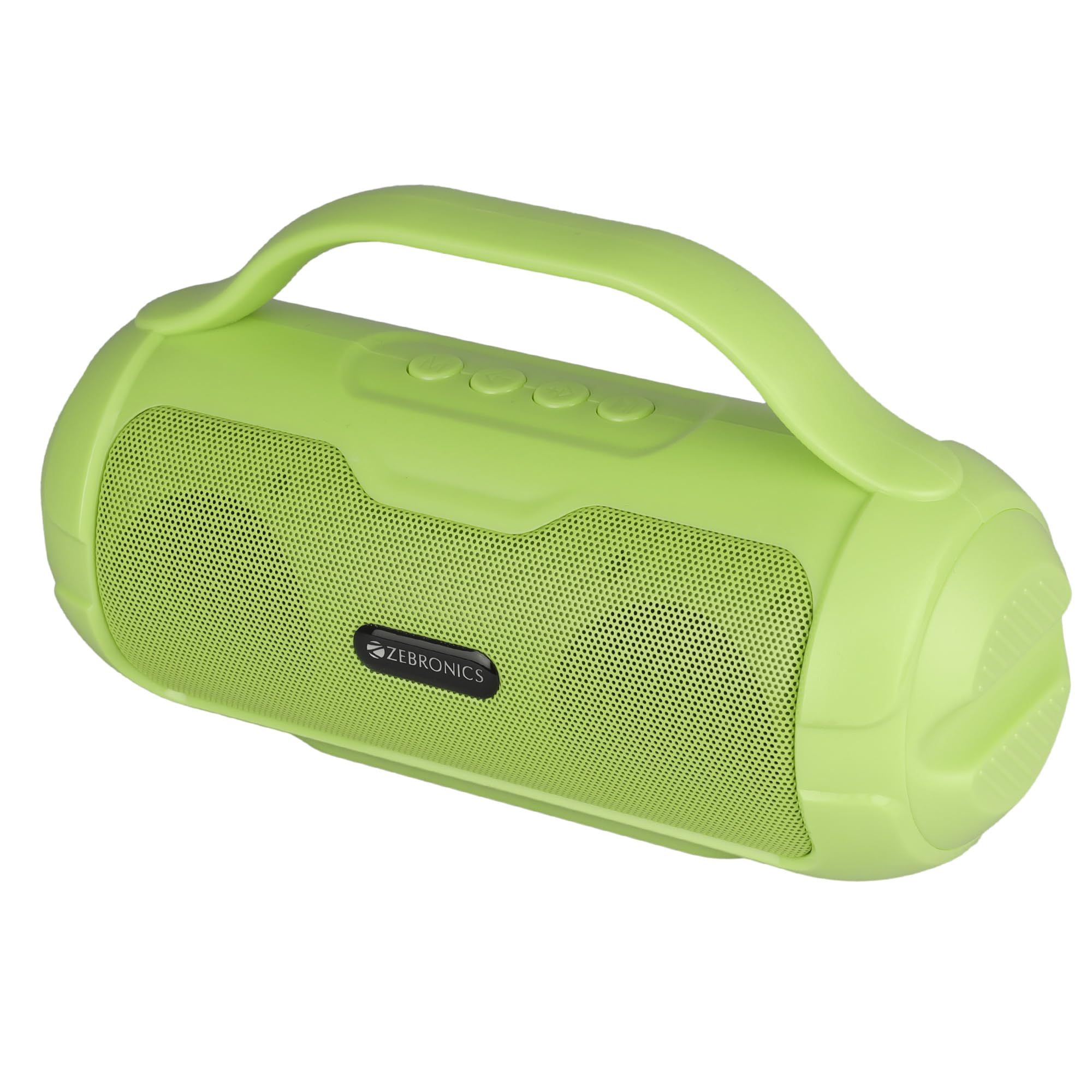 ZEBRONICS Sound Feast 40 Portable Bluetooth Speaker, 8 Watts, Dual 5.2cm Drivers, Passive Radiator, Upto 16 Hours Playback, BTv5.3 | USB | mSD | FM | TWS, Call Function, Deep Bass (Green)-image-32