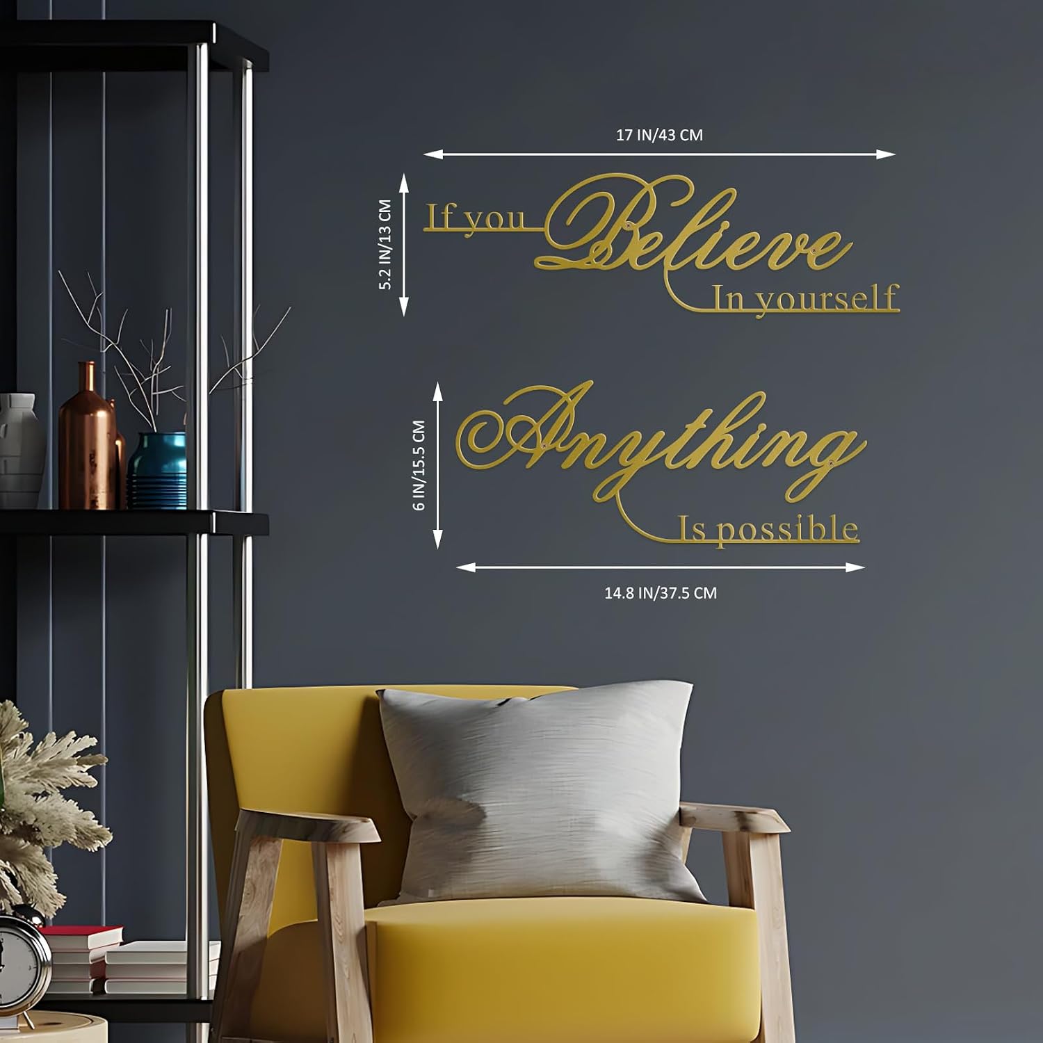 Resama If You Believe in Yourself,Anything is Possible Wall Art Decor