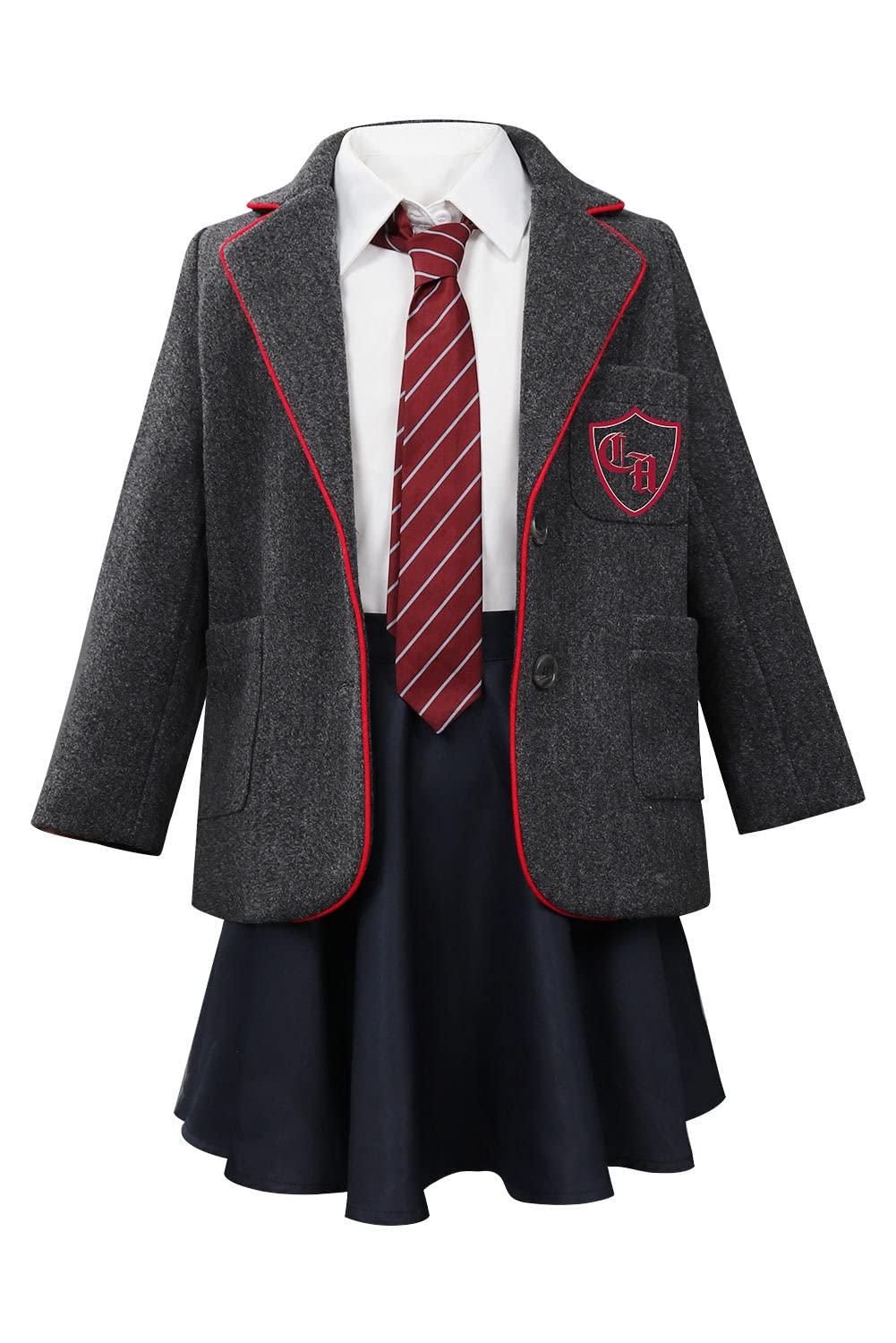 KoleGoe Matilda Cosplay Costume Uniform Set Skirt Shirt Tie Halloween Carnival School Uniform Set — image 1
