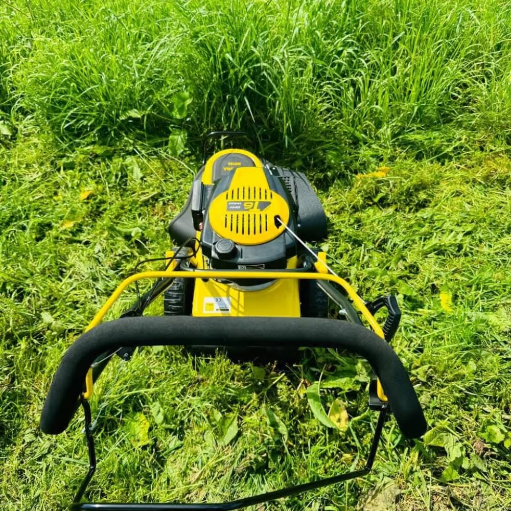 Nemura Tondeuse Thermique Autotractée 146cm3 - Largeur de Coupe 56 cm - Hauteur de Coupe 5 Positions - Pratique et Démarrage Facile - Outillage Jardin - Marque Française