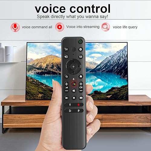 Miniatura 5 de Nuevo control remoto de voz de repuesto RMF-TX800U, compatible con Sony TV 4K 8K Ultra HD LED (X80K X90K W830K A80K X95K X85K... Series) Smart