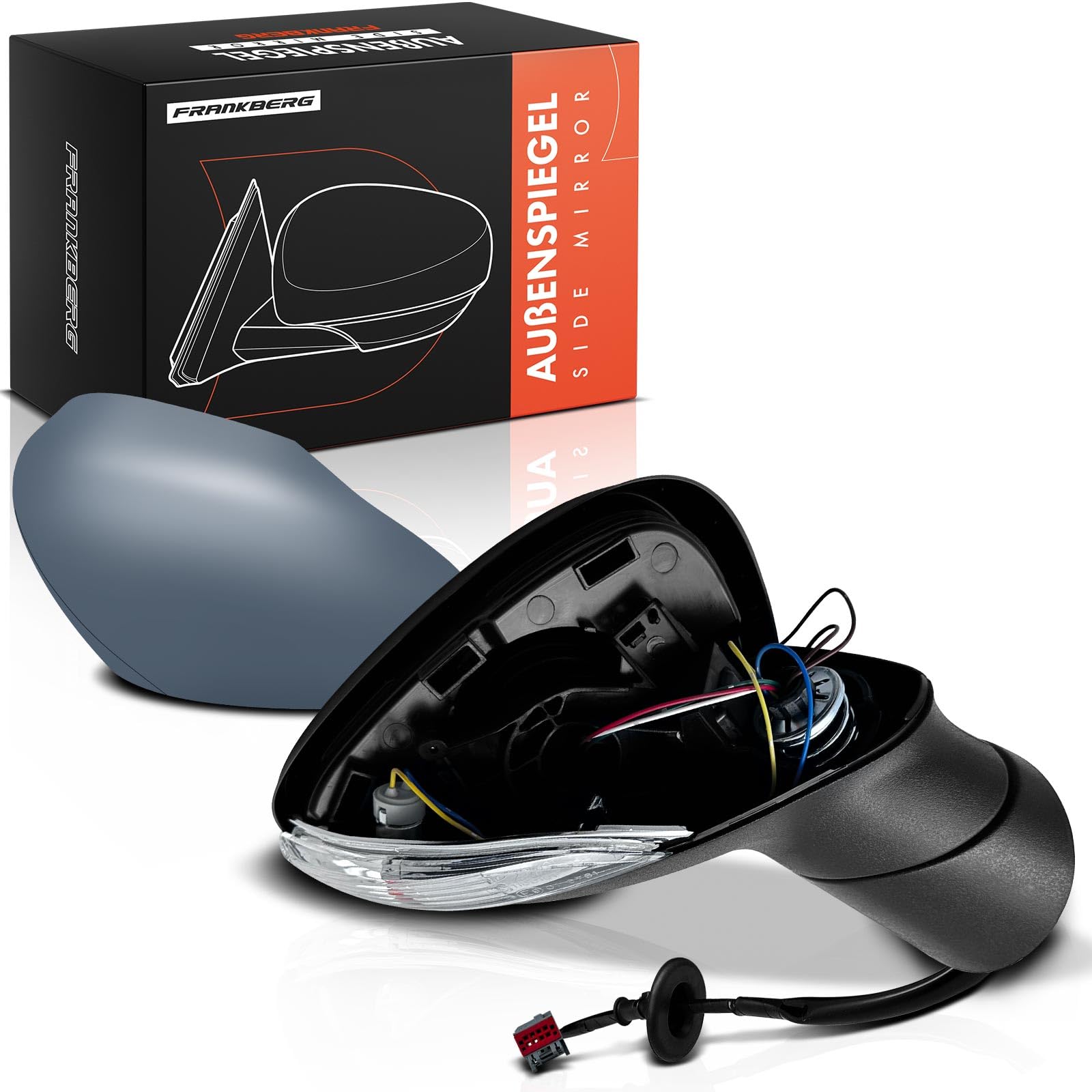 Frankberg Specchietto retrovisore esterno elettrico destro 6 Poli 1633085 | Riscaldato, &-Luce lampeggiante; Compatibile con: Fiesta VI CB1 CCN