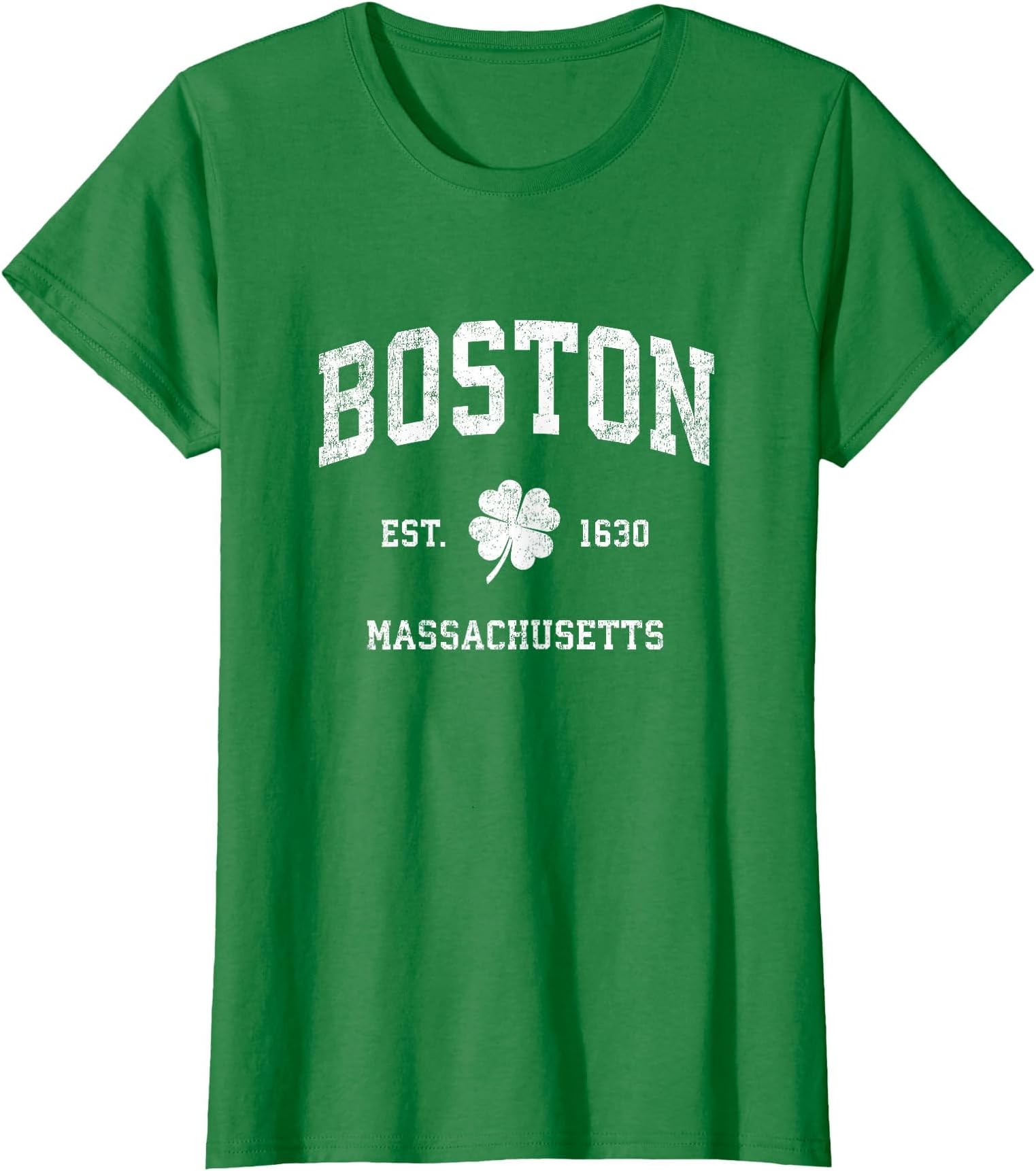 Boston Massachusetts Vintage Shamrock Sports T-Shirt