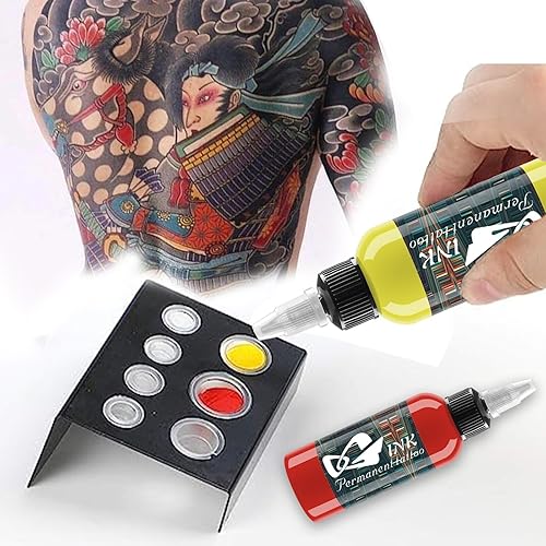 Miniatura 5 de BAODELI Juego de tinta de tatuaje profesional – 14 colores 1oz (1.0 fl oz), suministros de tinta de pigmento veganos, tintas de tatuaje vegano