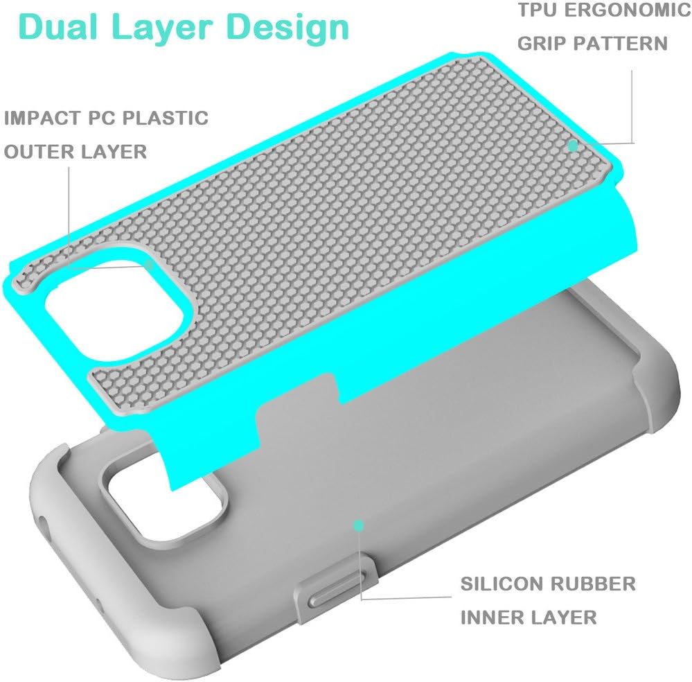 Galaxy S7 Active Case, Jeylly(TM) [Shock Proof] Scratch Absorbing Hybrid Rubber Plastic Impact Defender Rugged Slim Hard Case Cover Shell for Samsung Galaxy S VII Active AT&T SM-G890 G891