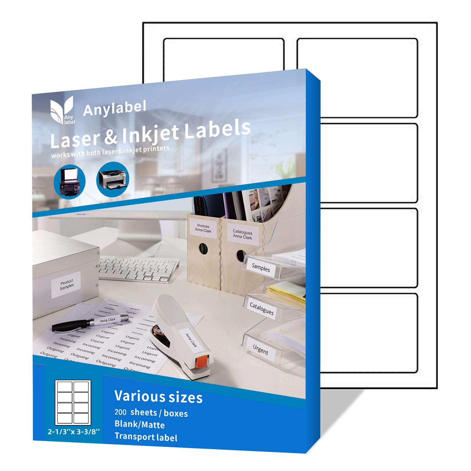 Buy Anylabel 21/3" x 33/8" Printable Name Tag for Laser & Inkjet