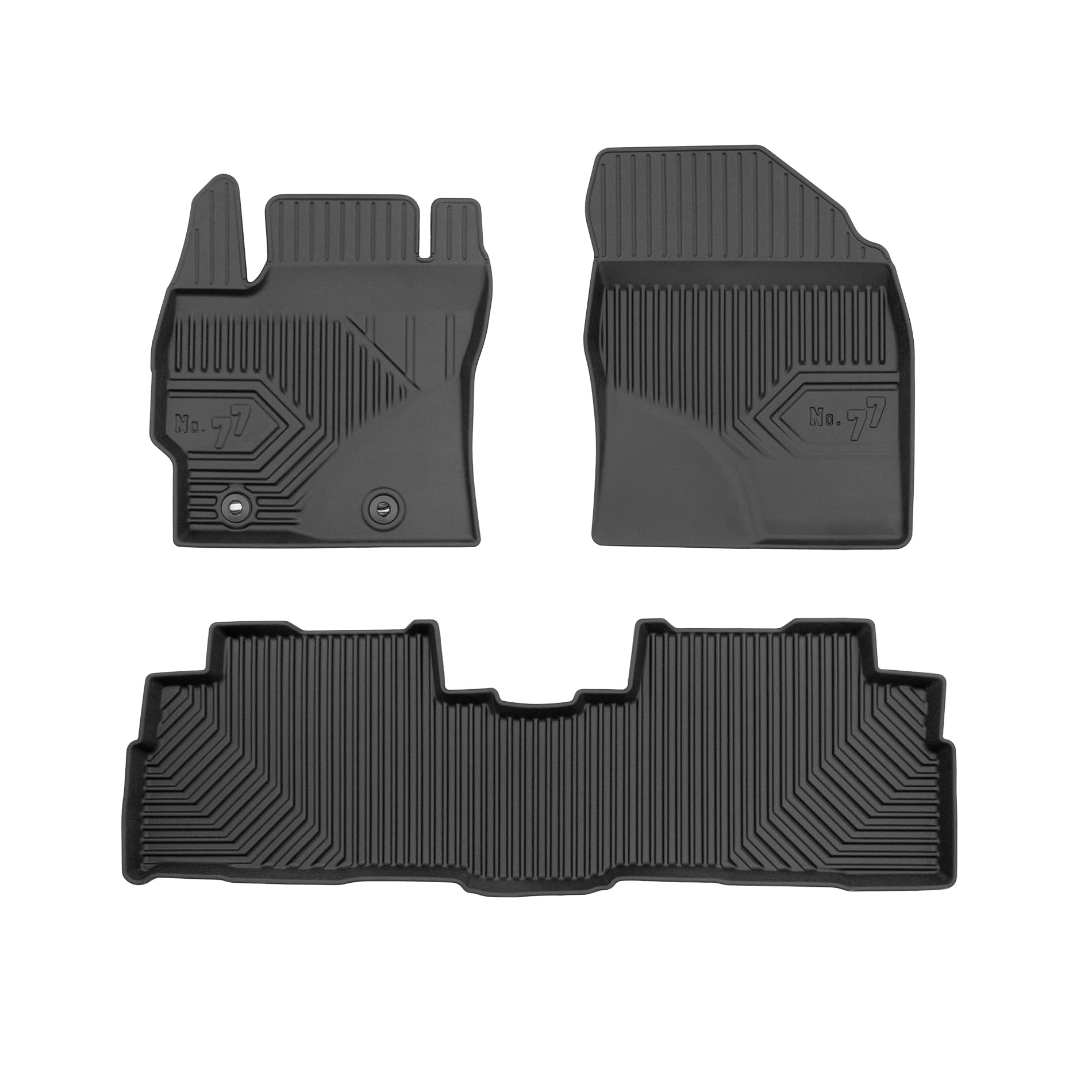FROGUM No.77 Alfombrillas para Coche Alfombras para Toyota Verso 2009-2018 | Borde Alto | para Todo el año | Tamaño