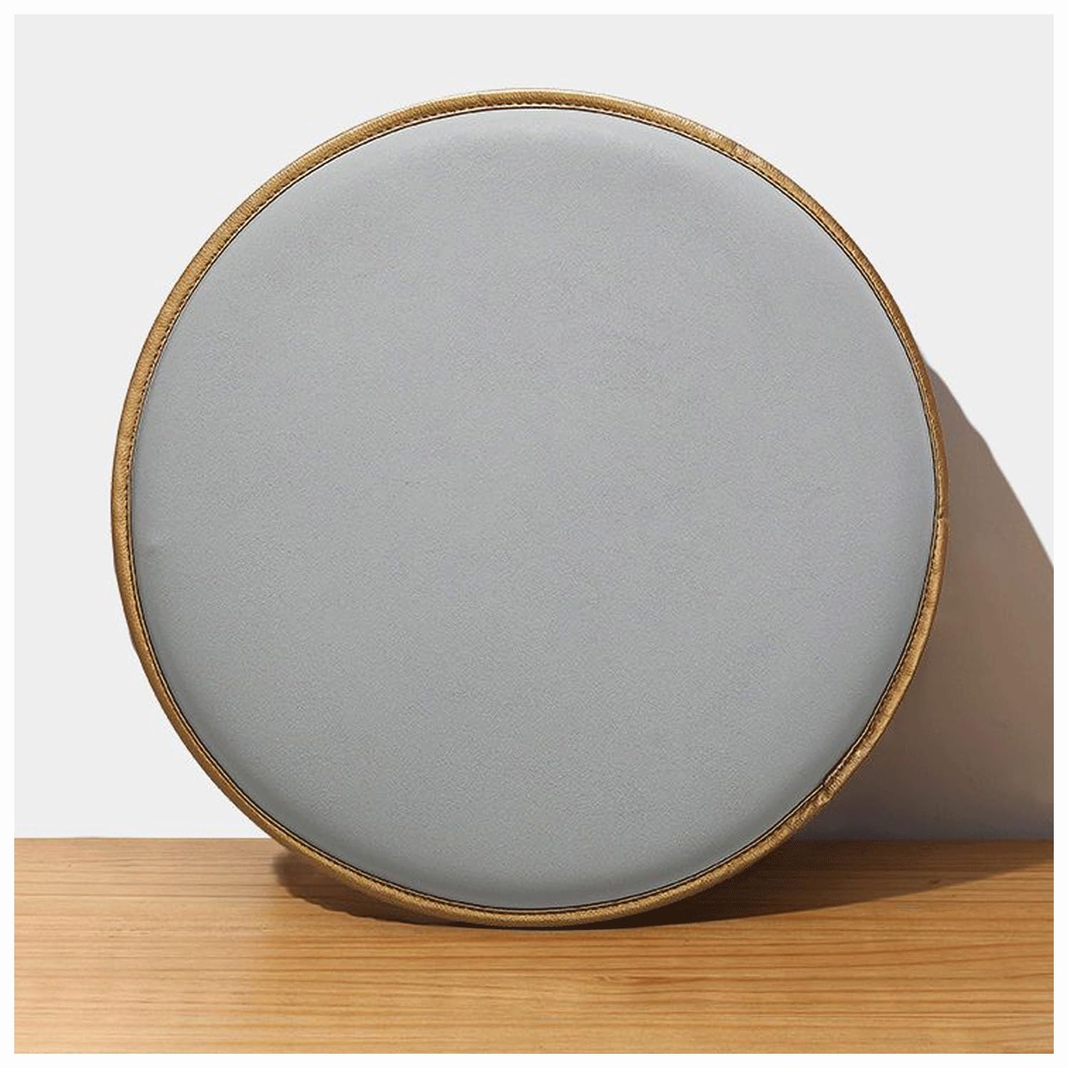 Coussin de chaise rond Ion 45,7 cm en simili cuir lavable pour tabouret