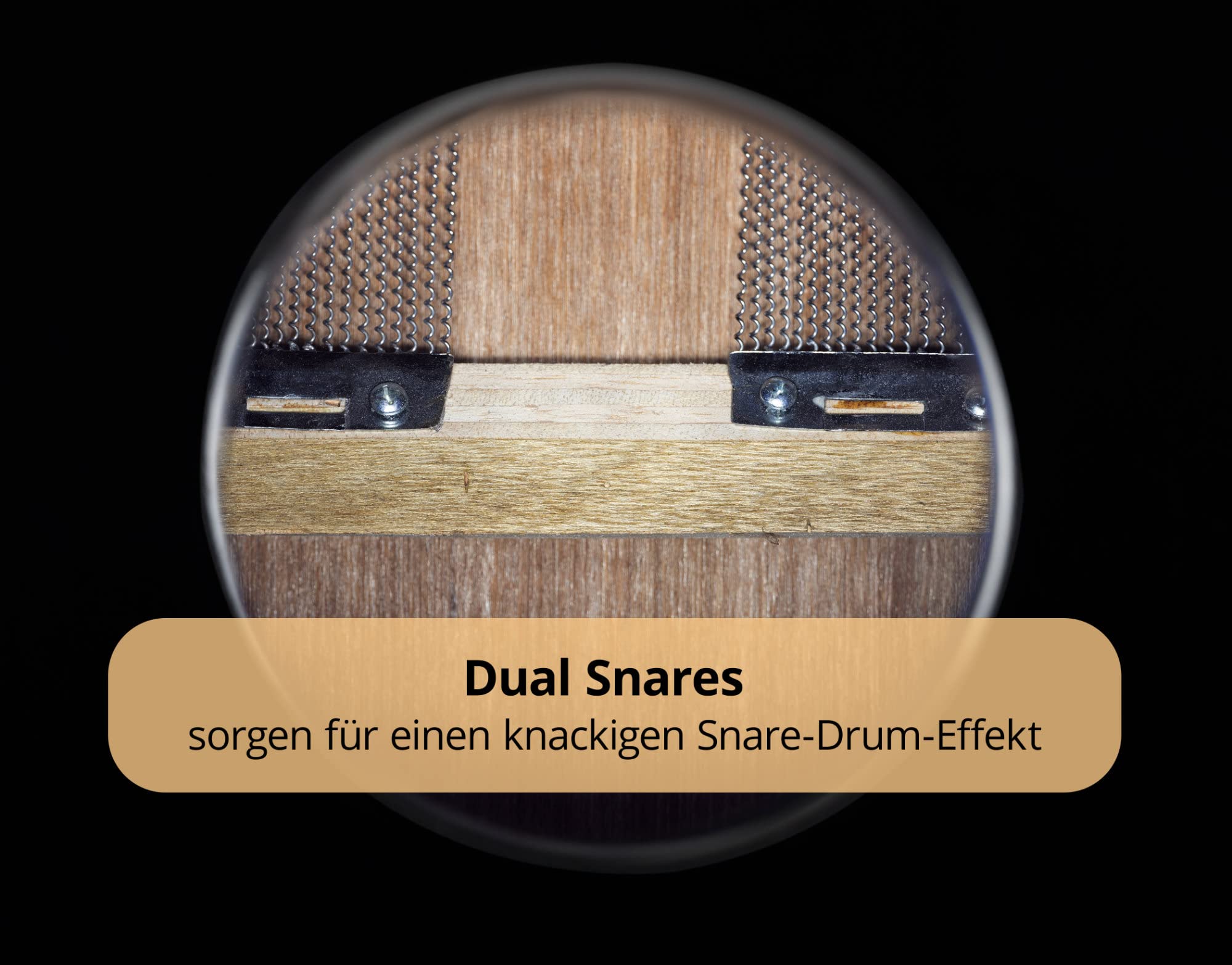 XDrum Design Series Cajon "California", Integrierter Bass Port, 5 cm | Designer-Cajon mit "California"-Kunstdruck, Korpus: HPL (High Pressure Laminate), Obere Hälfte der Schlagfläche geschraubt