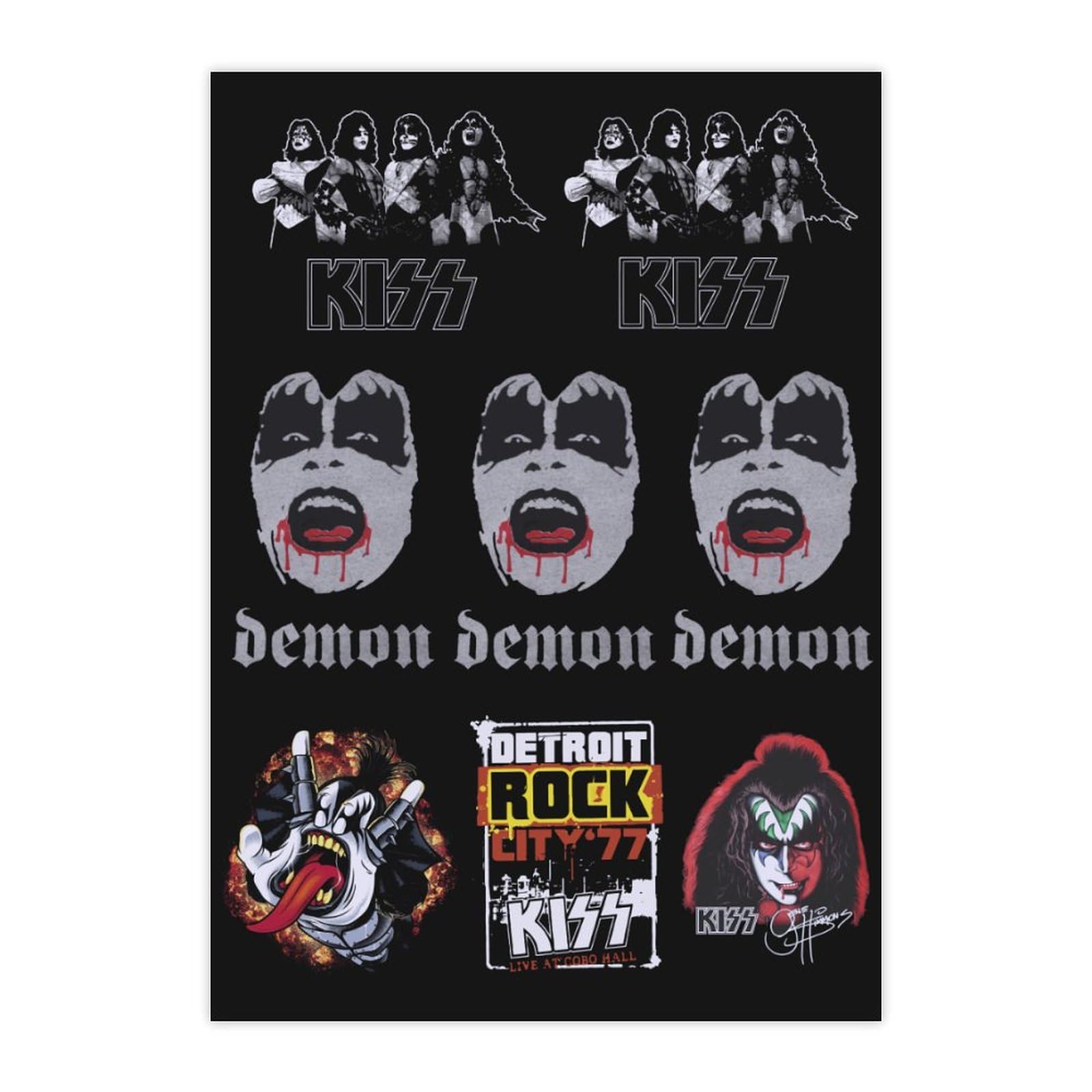 Amazon.co.jp: ステッカーセット キッス KISS ロックバンド キッス
