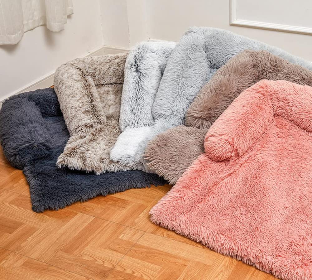 ANQI Lits Comfy pour Chien,Panier Chat Moelleux Dehoussable,Tapis antidérapant pour Chien,XL Coussin Chien Orthopedique,XXXLCanapé Moelleux pour Chien,Apaisant en Peluche Doux