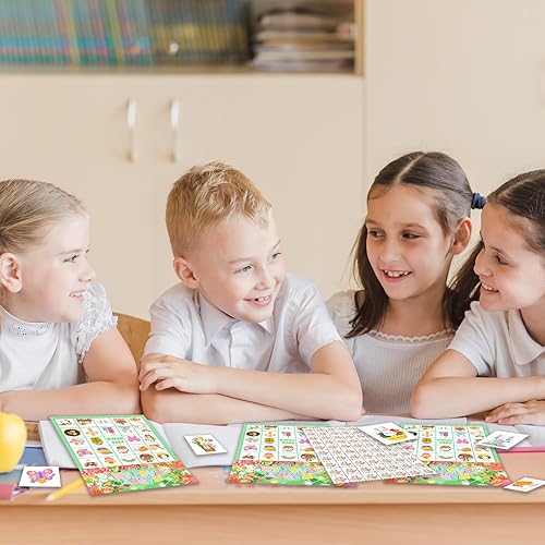 Miniatura 5 de Seeiuua Tarjetas de bingo de Pascua para juego de bingo de Pascua, actividades escolares para niños, juegos de fiesta de feliz día de Pascua,