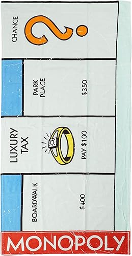Northwest Toalla de playa Monopoly, 30 x 60 pulgadas, Chance