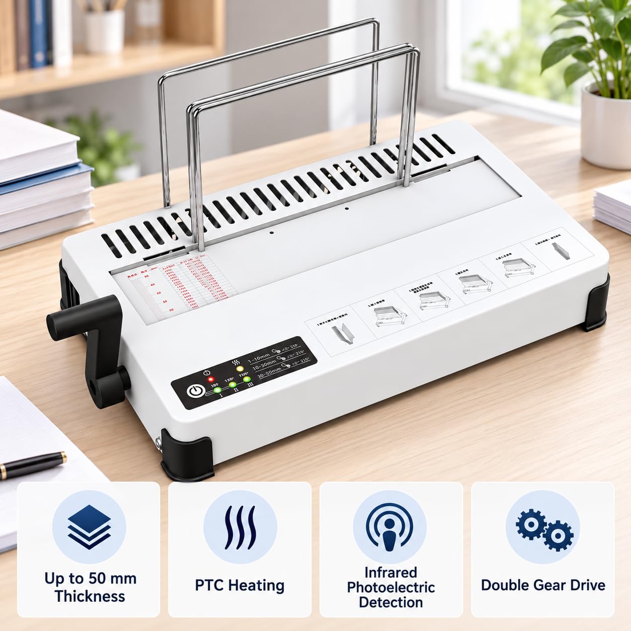Macchina vincolante elettrica 320mm con controllo della temperatura a 3