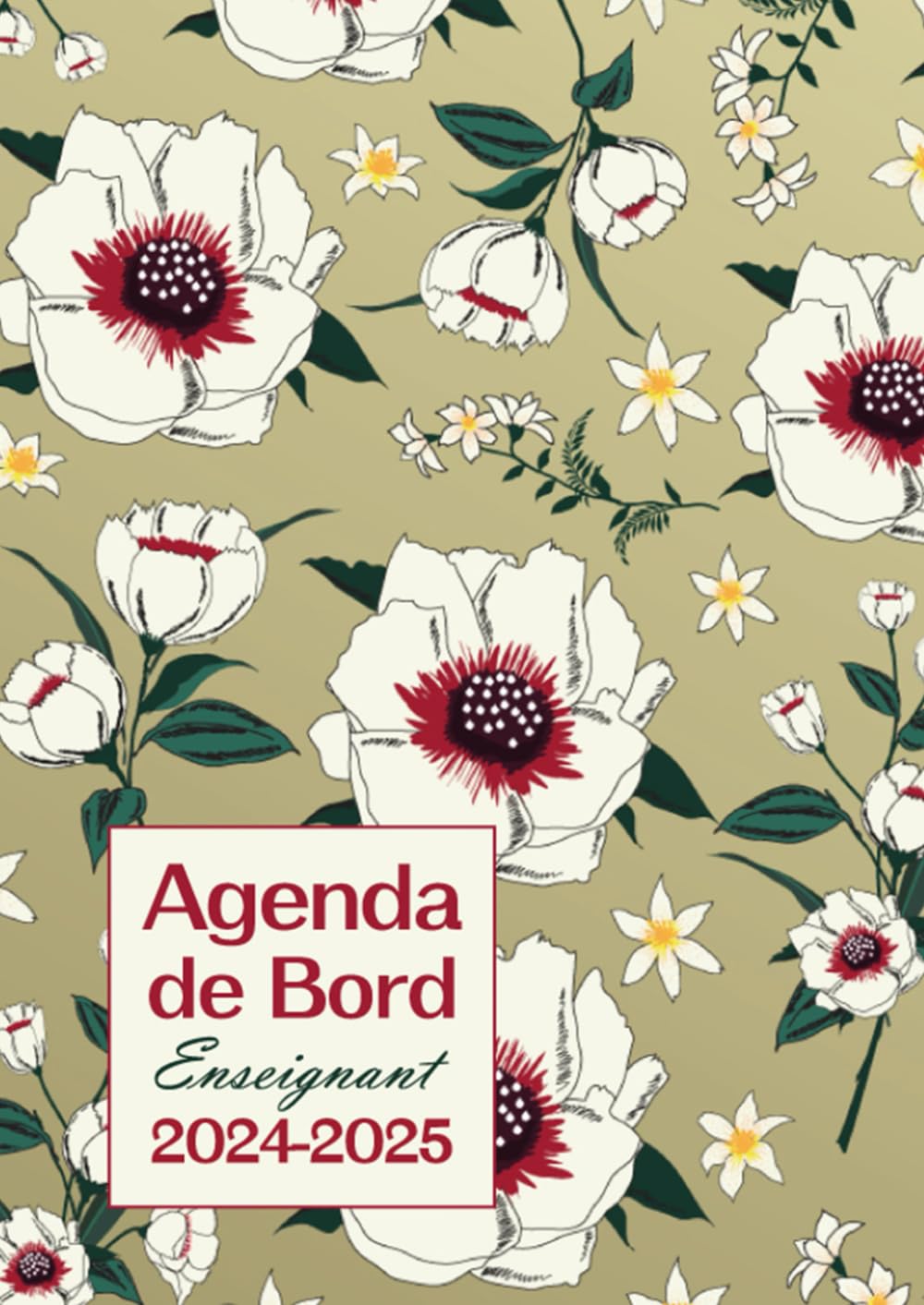 Agenda de Bord Enseignant 20242025 de Bord A4 Mensuel et