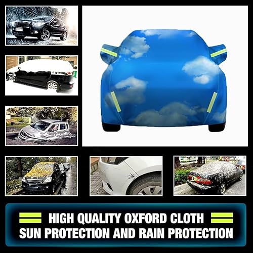 Miniatura 7 de Funda de coche para Volvo XC40 2017-2023, cielo azul y nubes blancas, impermeable y a prueba de nieve, para exteriores (diseño patentado)