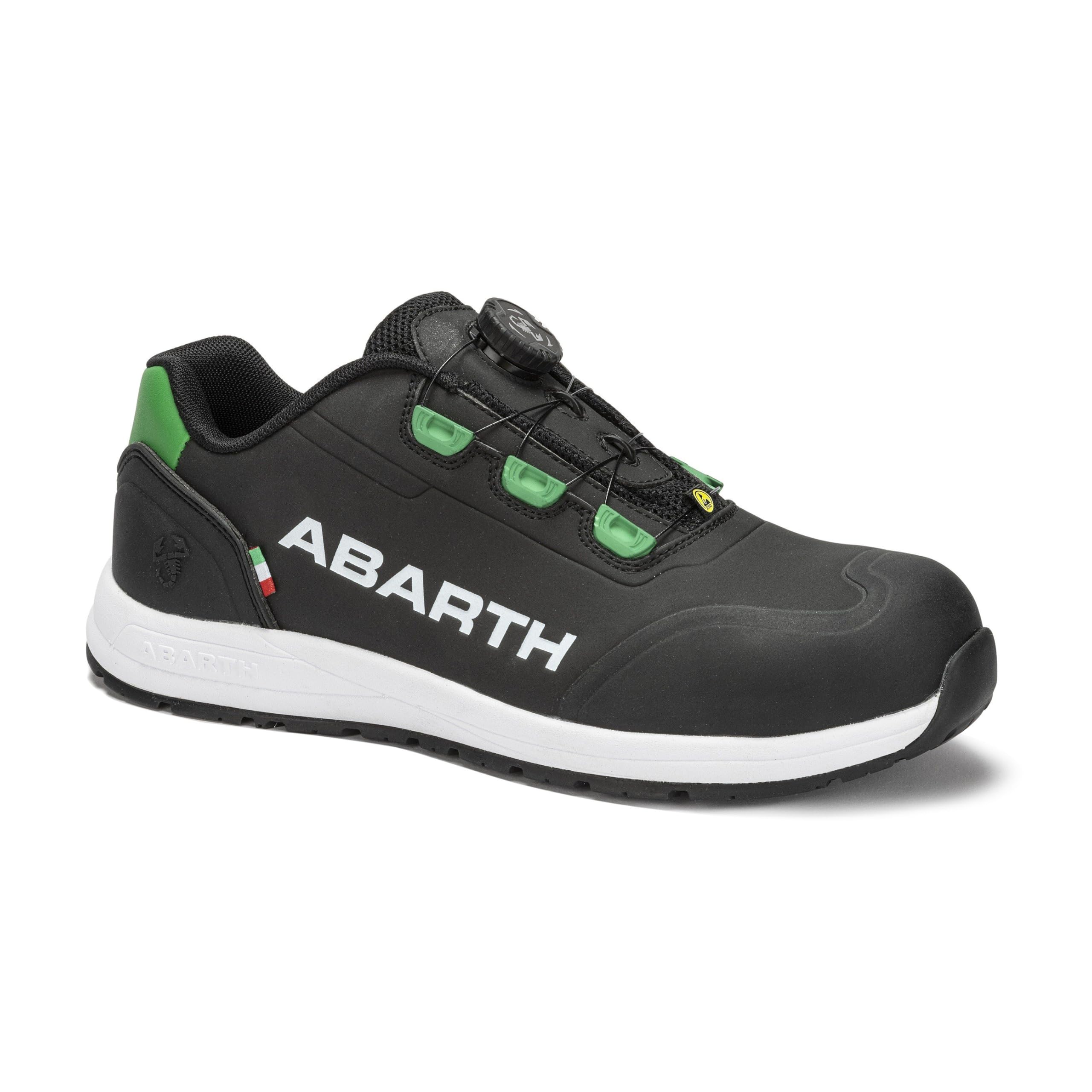 Abarth Scorpion Zapato de Seguridad S3 Negro Unisex Cierre Rotativo 41 EU