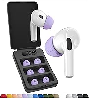 Vista 16 de Foam Masters - Almohadillas de repuesto de espuma viscoelástica para AirPods Pro de 1a y 2a generación, 3 pares, Black Magic versión 6.0, cómodas
