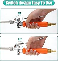 Vista 6 de 2 Piezas Varita Rociadora de Repuesto de Metal Completo, Varita Rociadora de Repuesto con Púa de Latón de 1/4" y 3/8", Varita Rociadora de Acero
