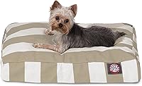 Vista 12 de Majestic Pet Cama rectangular para perros medianos a rayas, lavable, cama antideslizante y cómoda para mascotas, cama para perros con funda