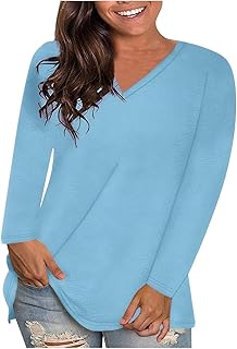 Generic 2024 Womens Fashion Long Sleeve Tops For Women UK Wo