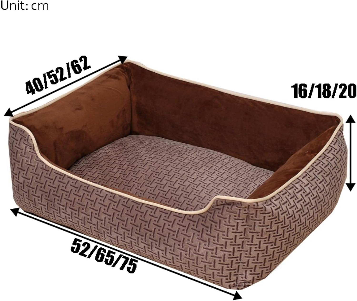 Dog Bed Removable and Washable Pet Kennel Cat Kennel Kennel Usable Pet Products for All Seasons Suitable for Sleeping Pet Bed (Color : A, Size : A) (A C)