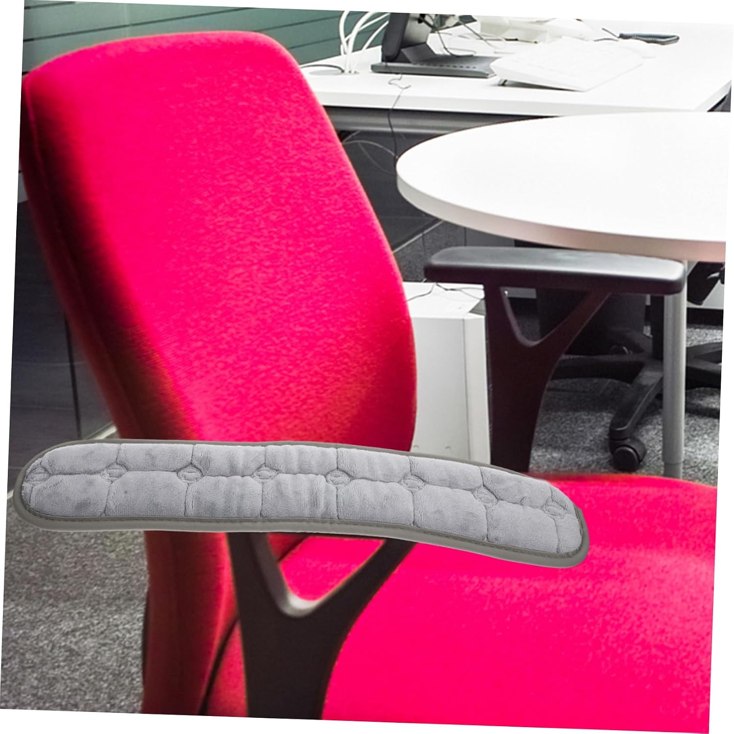ARTIBETTER 1 Pair Chair Arm Pad Desk Chair Covers Armrest Covers Armrest Cushion Elbow Support Pads Desk Office Crystal Velvet Table