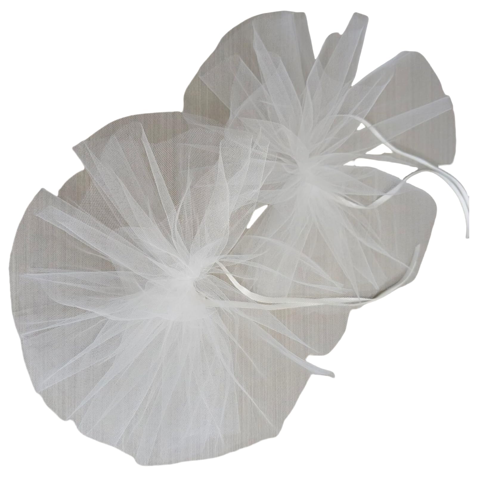 Zuousxbs Unisex Multicolor Elegant Tulle Wrist Cuffs False Sleeves Sheer Stage Costume Accessory White Ruffled Brim Lace Wristband Detachable Wristband