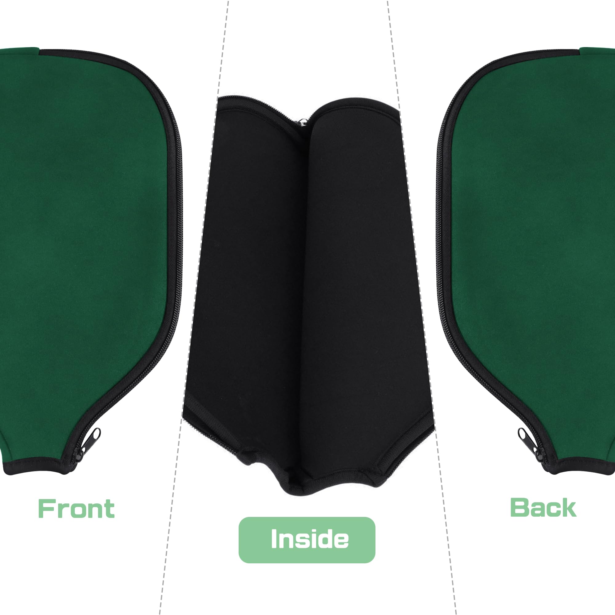 Lot De 2 Housses En Néoprène Pour Raquette De Pickleball – Protection Anti-Rayures, Anti-Choc, Taille Standard 30x21 Cm