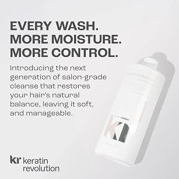 Keratin Revolution Smooth & Moisture Shampoo and Conditioner 1000ml Duo
