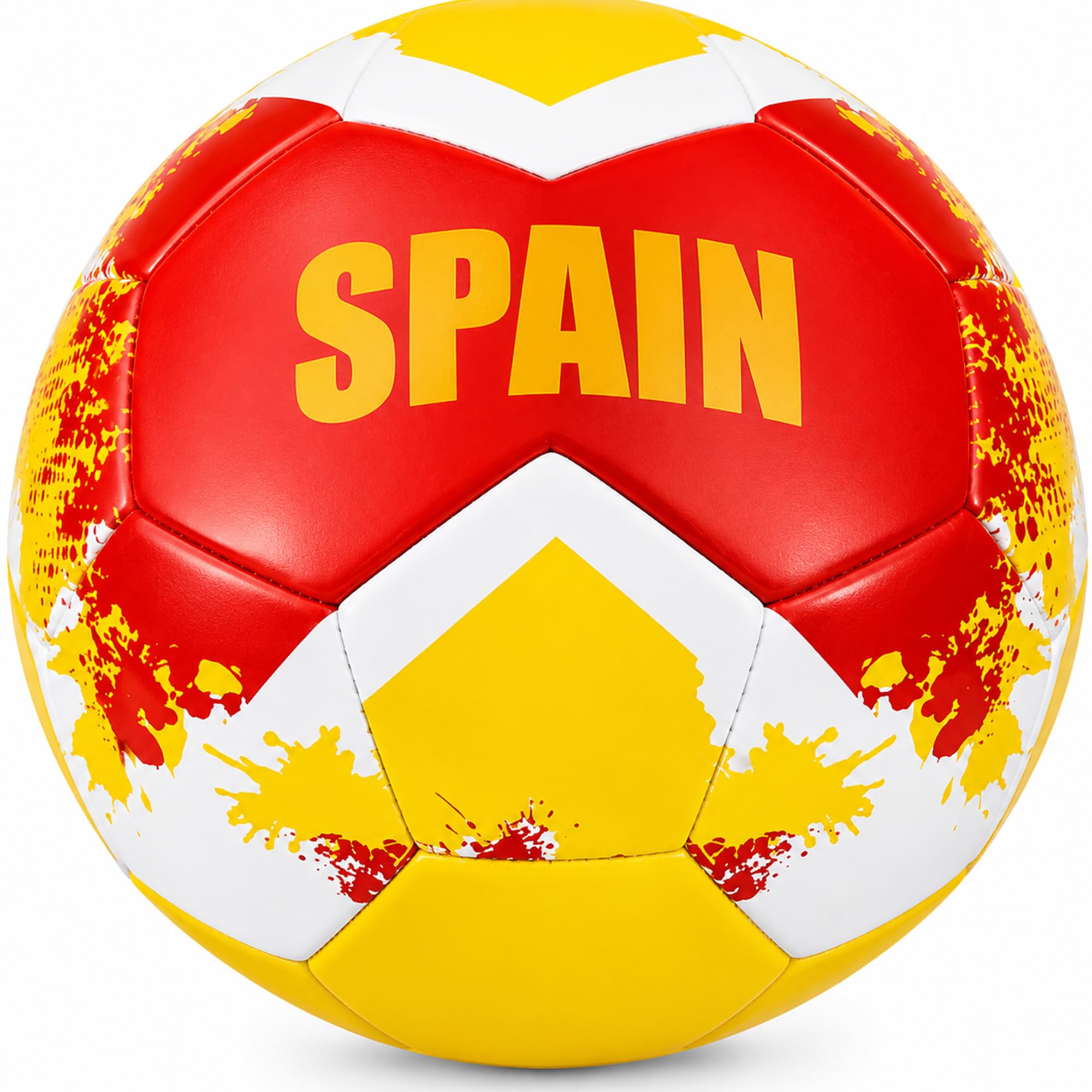ND Sports Size 5 Football 32 Panels, Elite Tournament Style Match Ball, Football Gifts for Boys & Adults, Durable Training Soccer Ball for 2026 Season, for Outdoor & Indoor Play Brazil/Portugal/Spain