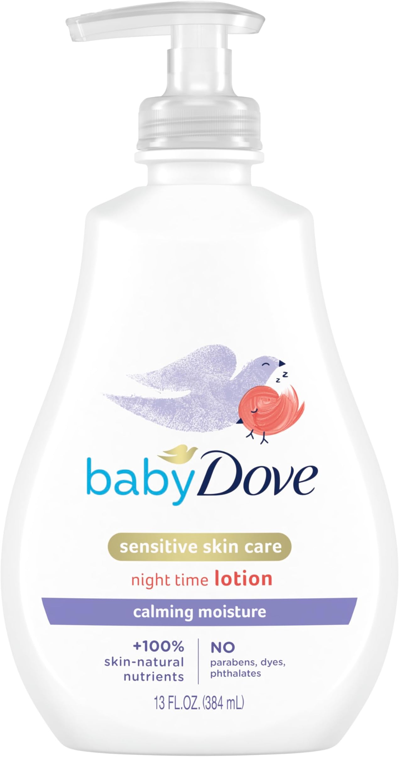 Sensitive Skin Care Baby Lotion For a Soothing Scented Lotion Calming Moisture Hypoallergenic and Dermatologist-Tested 13 oz
