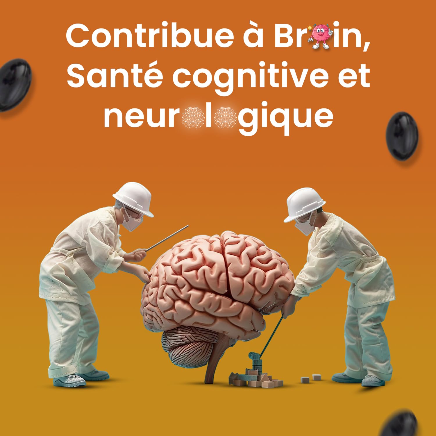 CoQ 10, coenzyme Q10 500 mg, 360 capsules molles (gélules), 1 an d'approvisionnement. Qualité BPF garantie.