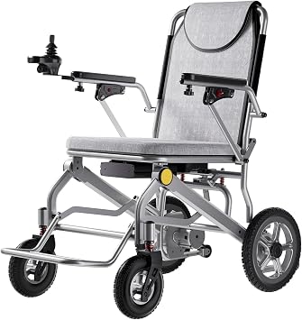 Electric Wheelchairs for Adults Foldable 35lbs Lightweight, 500W Brushless Motors, Power Motorized Wheelchairs for Seniors Support 350lbs, 15 Miles Travel Range, Airline Approval
