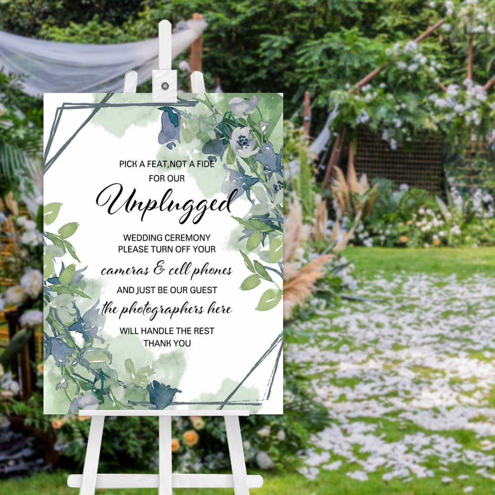 Panneau de cérémonie de mariage en bois pour des souvenirs authentiques