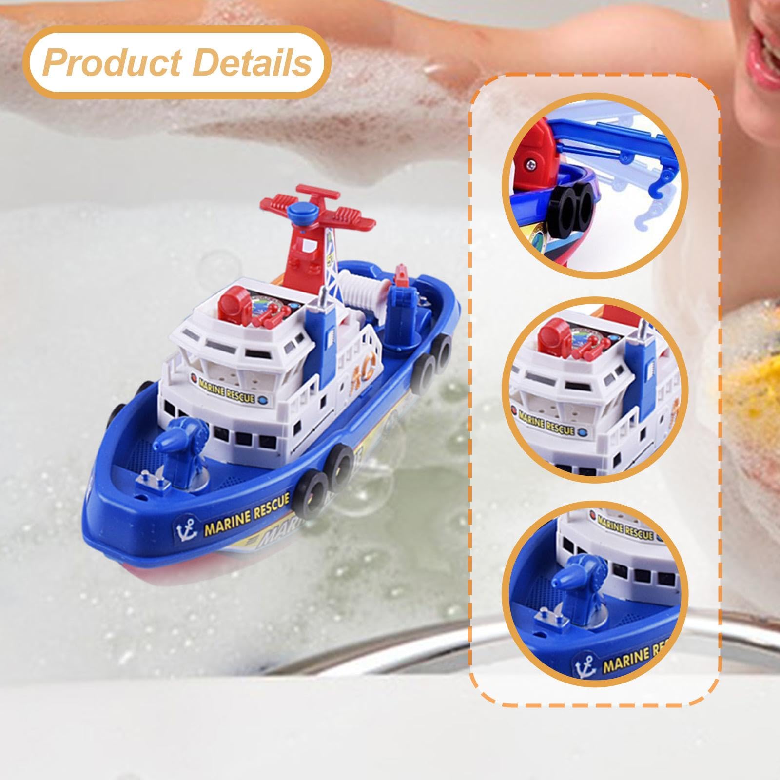 harayaa Bateau de Pompiers électrique, Jouet pour Enfants à Partir de 5 Ans, Petites Filles D'âge Préscolaire