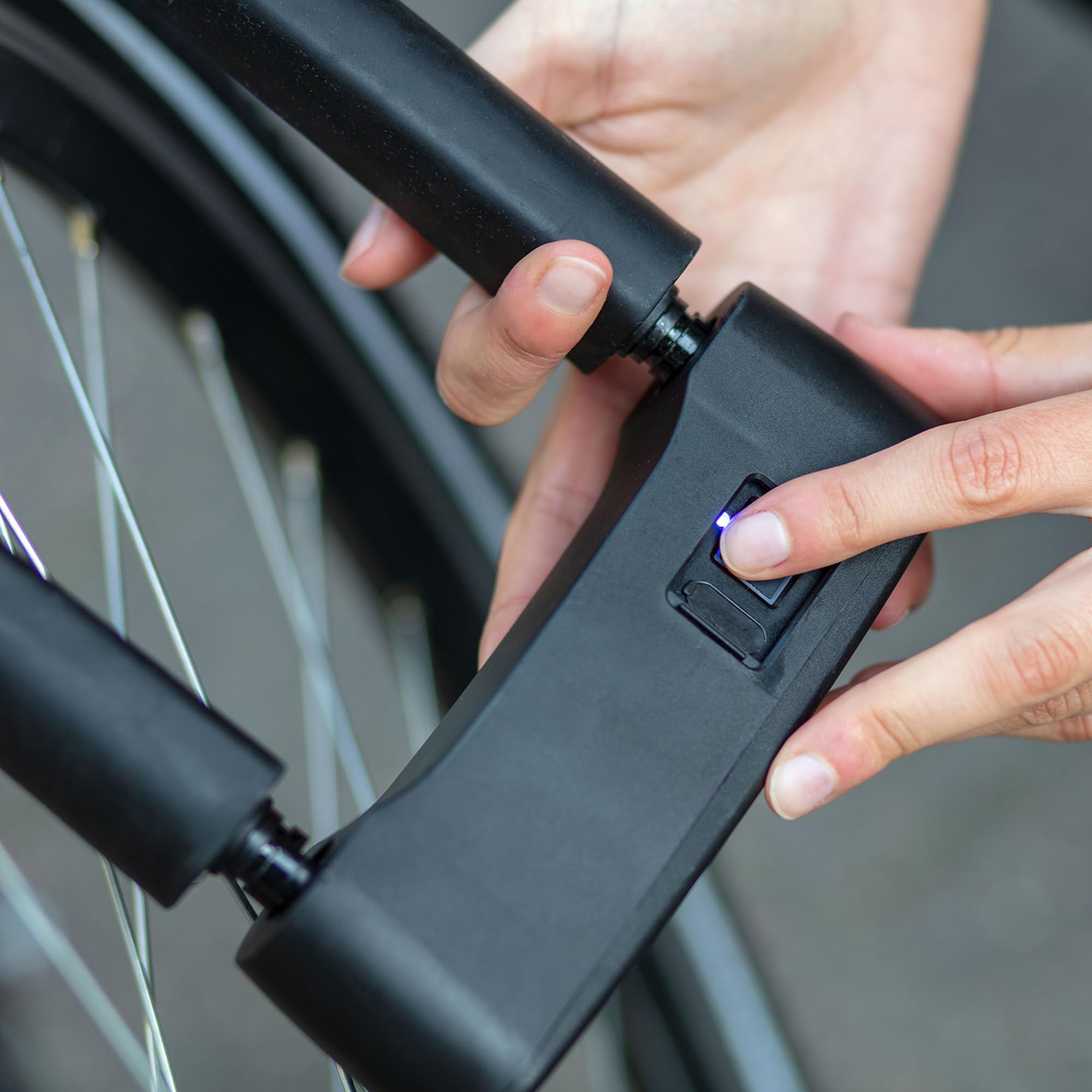 Prophete Antivol de vélo en U avec capteur d'empreintes digitales