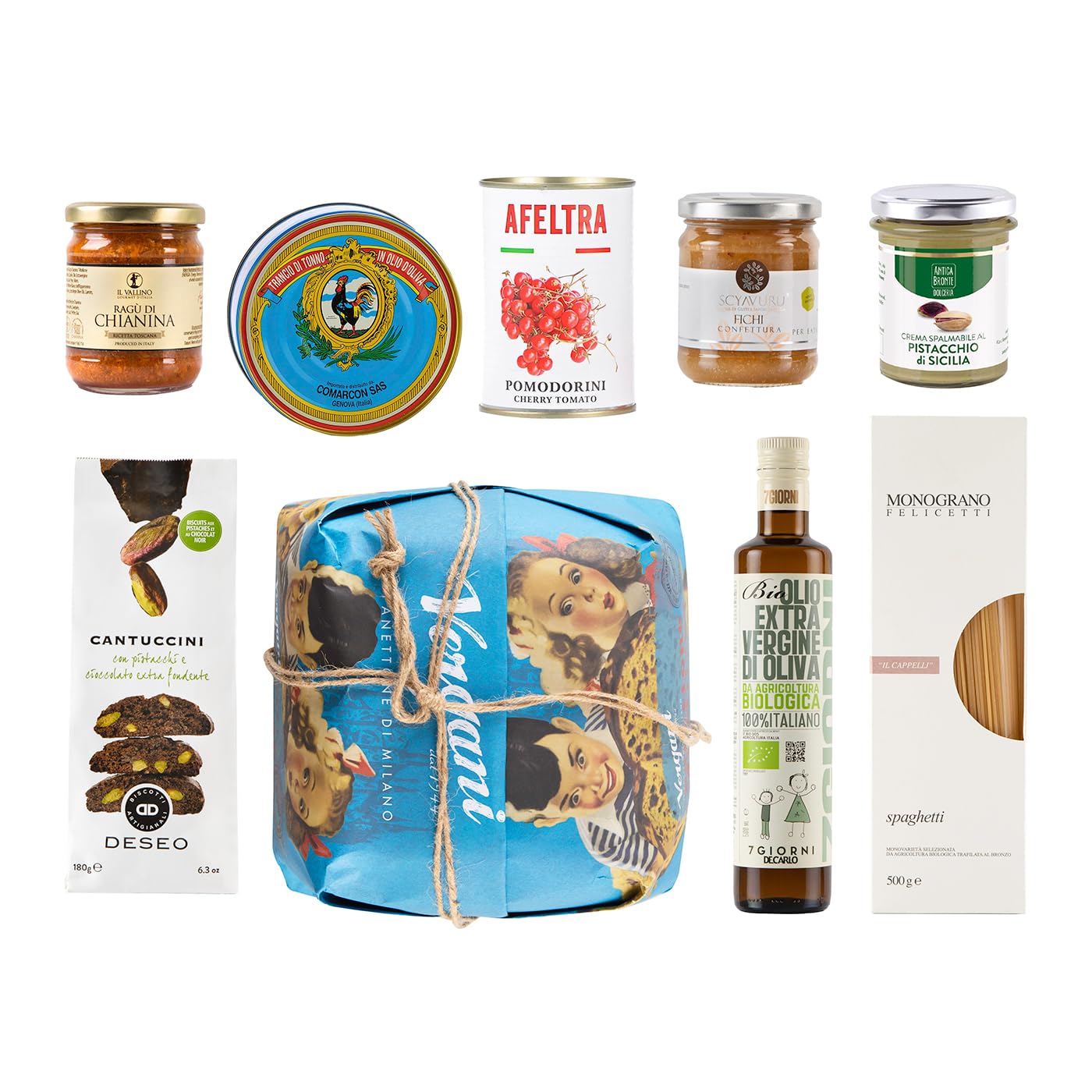 Eataly – Cesto gastronomico con prodotti gustosi – Ce n'è per tutti i gusti – Box con 9 prodotti di qualità
