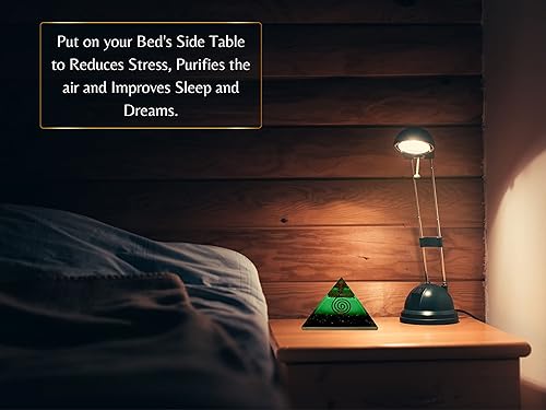 Miniatura 6 de Amazing Gemstone Pirámide de orgón grande Cristal de pirámide de turmalina negra oscura Pirámide de orgonita Pirámides de órgano Curación