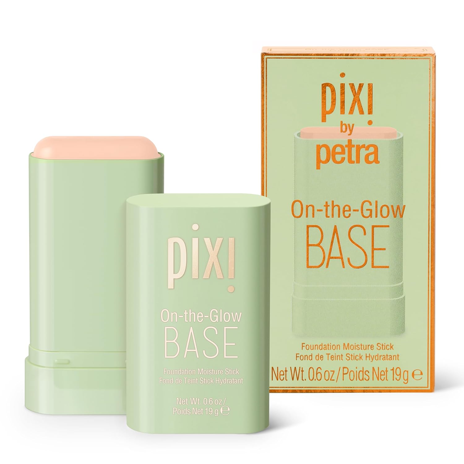 Pixi Beauty On-the-Glow Base Tinted Moisturizer Foundation Stick Cream Fair light neutral shade 0 6 oz 19g