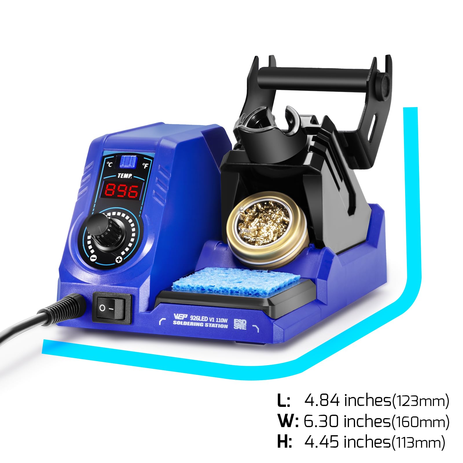 WEP 926LED Soldering Station Kit - 110W, 5 Tips -3