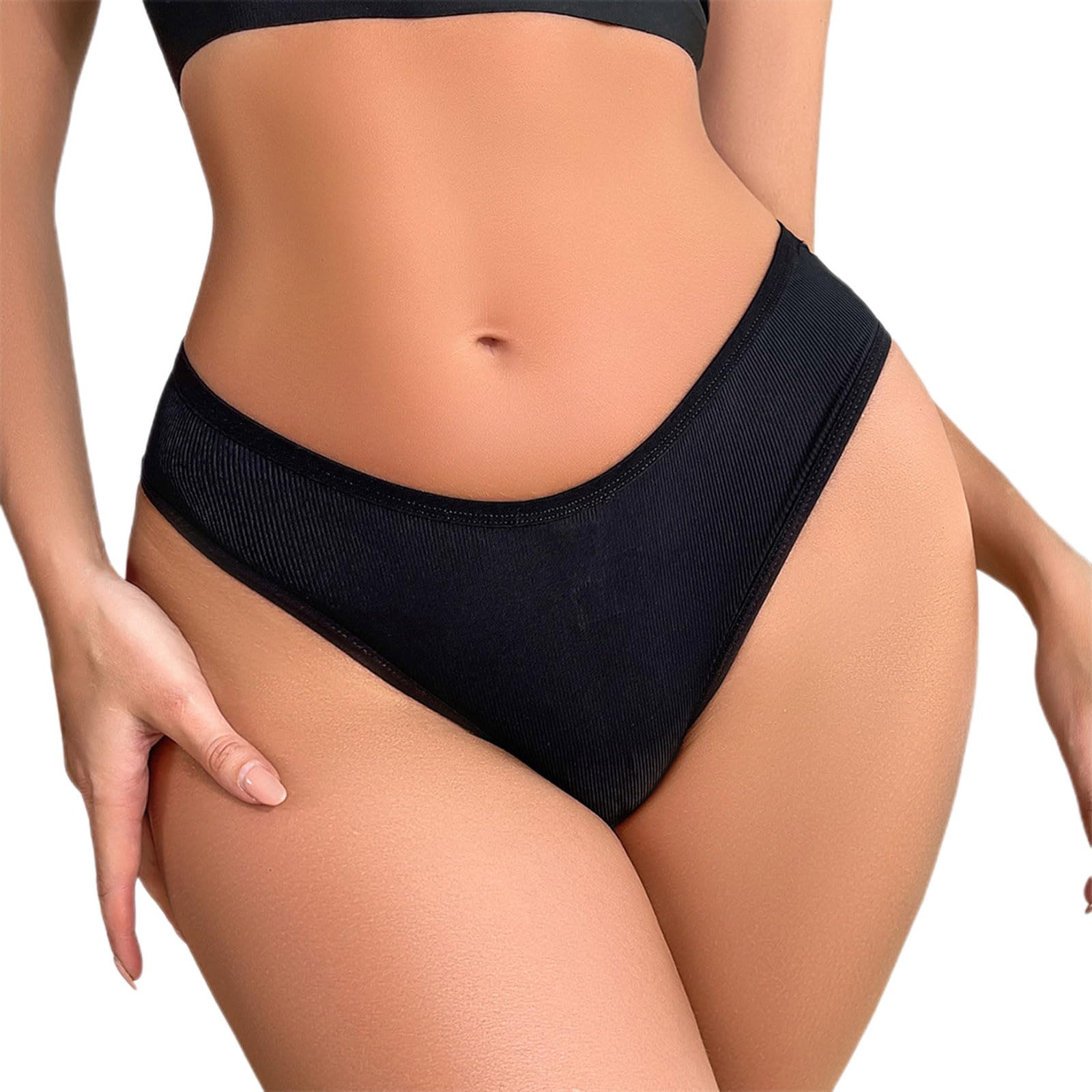 Sexy Cheeky Panties for Women Cut Out Lace Criss Cross Bikini Underwear Breathable Mesh Briefs Half Back Coverage